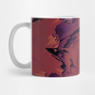 Red Floral Abstract Watercolor Poinsettia Mug